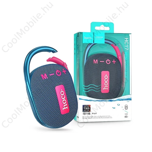 HOCO vezeték nélküli bluetooth hangszóró - HOCO HC17 Sport Bluetooth Speaker -  kék/rózsaszín