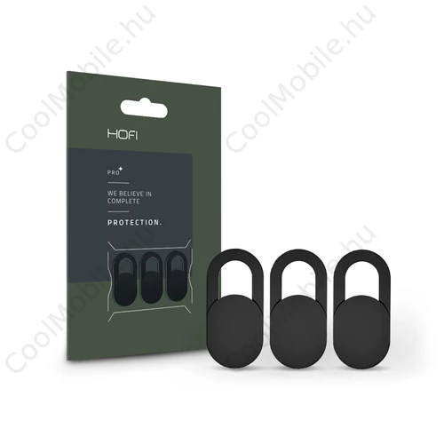 HOFI Slim Pro+ webkamera takaró/borító mobiltelefon, tablet, laptop - 3 db/cs - fekete