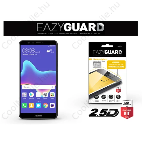 EazyGuard Diamond Glass 2.5D Fullcover - Huawei Y9 (2018) üvegfólia
