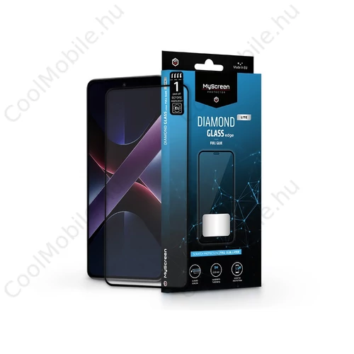 MyScreen Diamond Glass Lite Edge2.5D Full Glue - Xiaomi Poco X7 Pro üvegfólia