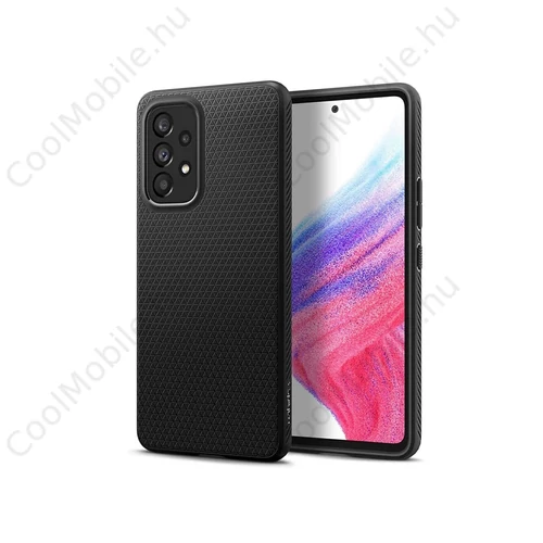 Samsung A536U Galaxy A53 5G ütésálló hátlap - Spigen Liquid Air - fekete