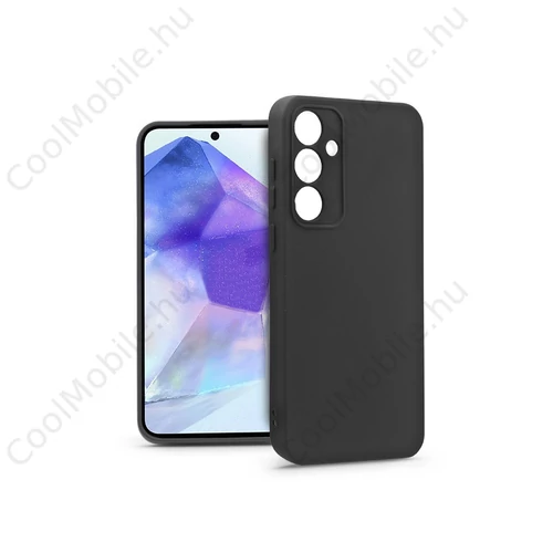 Haffner Soft szilikon tok - Samsung A556 Galaxy A55 - fekete