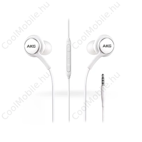Samsung gyári sztereó felvevős fülhallgató - EO-IG955 tuned by AKG - 3,5 mm jack- fehér (ECO csomagolás)