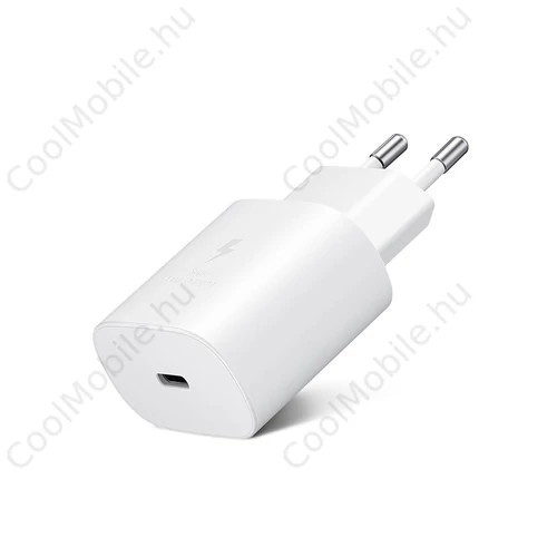 Samsung EP-TA800EWE gyári USB hálózati gyorstöltő adapter 25W PD Type-C - fehér - ECO