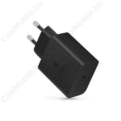 Samsung EP-TA845XBEG gyári USB hálózati gyorstöltő adapter 45W PD Type-C - fekete - ECO