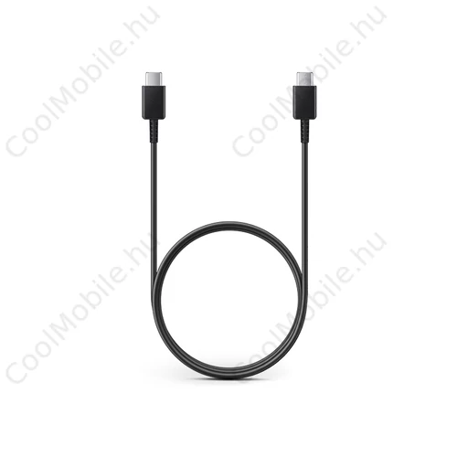 Samsung gyári USB Type-C - USB Type-C adat- és töltőkábel 100 cm-es vezetékkel -EP-DA905BBE - fekete (ECO csomagolás)