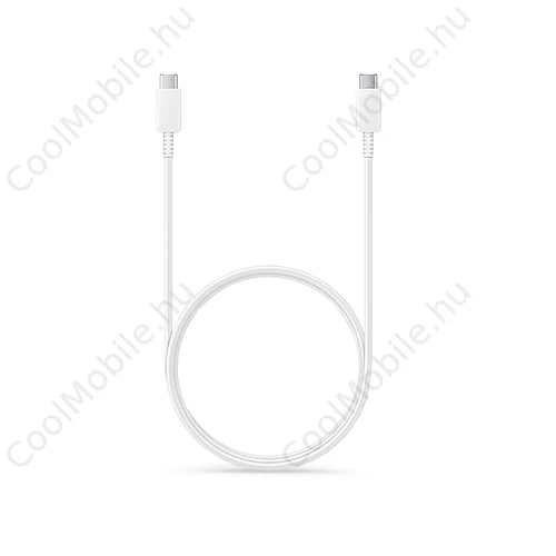 Samsung EP-DW767JWE gyári Type-C/Type-C adat- és töltőkábel 1,8m - 3A - fehér - ECO