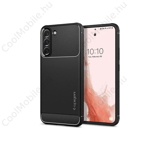 Samsung S901B Galaxy S22 5G ütésálló hátlap - Spigen Rugged Armor - fekete