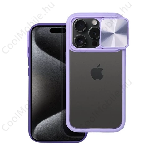 Slider Samsung Galaxy A15 5G kameravédős szilikon tok, fekete
