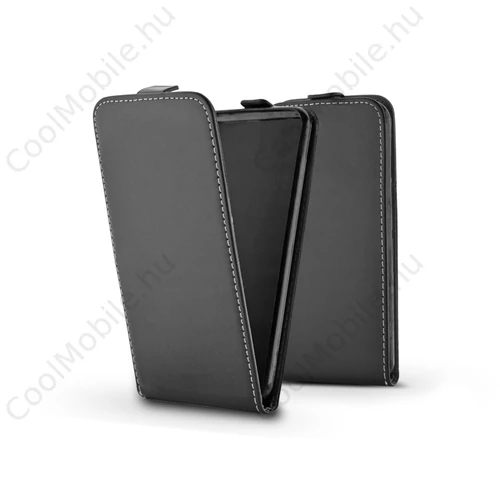 Slim Flexi Flip bőrtok - Apple iPhone 11 - fekete