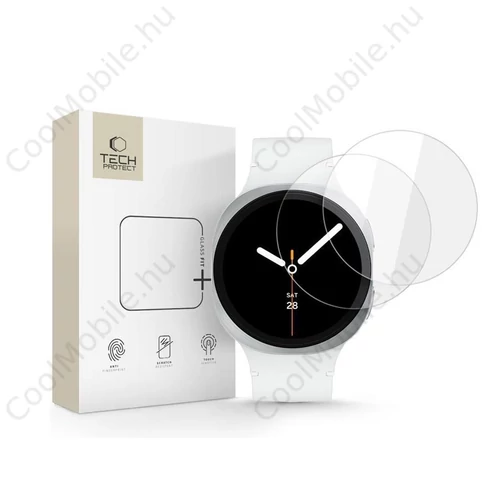 Tech-Protect Glass Fit+ üvegfólia - Samsung Galaxy Watch 8 (40mm) - 2 db/cs - átlátszó