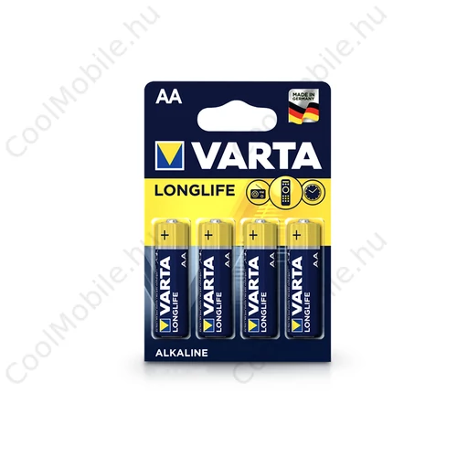 VARTA Longlife Alkaline AA ceruza elem - 4 db/cs