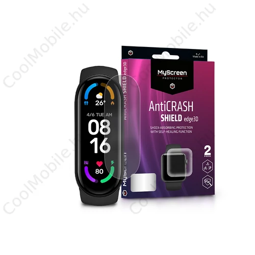 MyScreen AntiCrash Shield Edge3D - Xiaomi Mi Smart Band 5/6 ütésálló fólia - 2 db/cs