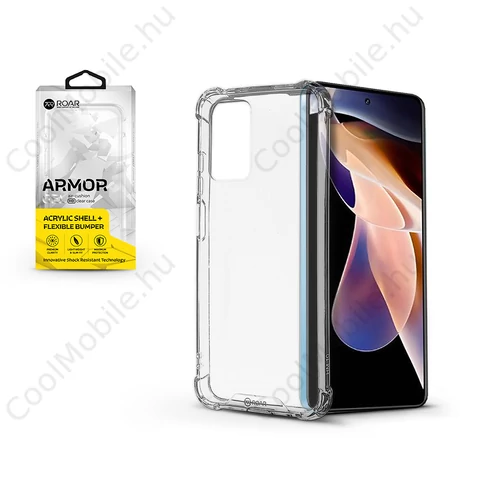 Xiaomi Redmi Note 11 Pro/Redmi Note 11 Pro 5G szilikon hátlap - Roar Armor Gel -transparent