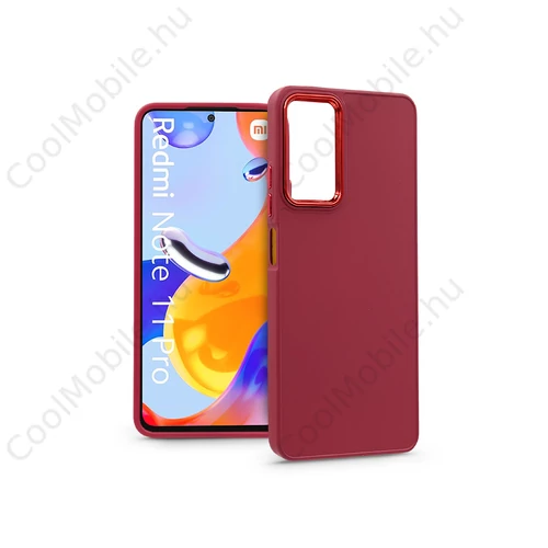 Xiaomi Redmi Note 11 Pro/Redmi Note 11 Pro 5G szilikon hátlap - Frame - magenta