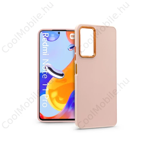 Xiaomi Redmi Note 11 Pro/Redmi Note 11 Pro 5G szilikon hátlap - Frame -         rózsaszín