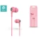 Devia sztereó felvevős fülhallgató - 3,5 mm jack - Devia Kintone In-Ear Wired   Earphones - rózsaszín