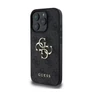 Kép 2/3 - Guess PU 4G Metal Logo Apple iPhone 16 Pro hátlap tok, szürke