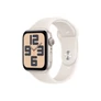 Kép 1/3 - Apple Watch SE (2024) 40mm csillagfény alumínium tok, csillagfény sportszíj S/M