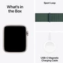 Kép 5/5 - Apple Watch SE (2024) GPS 44mm csillagfény alumínium tok, tózöld sportpánt
