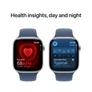 Kép 5/7 - Apple Watch Series 10 GPS 46mm ezüst alumínium tok, denim sportszíj (M/L)