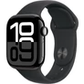 Kép 1/3 - Apple Watch Series 10 GPS 42mm fekete alumínium tok, fekete sportszíj (M/L)