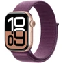 Kép 1/4 - Apple Watch Series 10 GPS 46mm rozéarany alumínium tok, lila sportpánt (S/M)