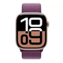 Kép 2/4 - Apple Watch Series 10 GPS 46mm rozéarany alumínium tok, lila sportpánt (S/M)