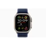 Kép 2/3 - Apple Watch Ultra 2 49mm titántok, kék terep pánt (M/L)