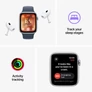 Kép 3/3 - Apple Watch SE (2023) GPS 40mm csillagfény alumíniumtok, csillagfény sportpánt
