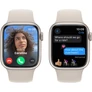 Kép 2/4 - Apple Watch Series 9 GPS 45 mm csillagfény alumíniumtok, csillagfény sportszíj - S/M