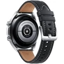 Kép 3/3 - Samsung Galaxy Watch 3 41mm ezüst okosóra hátlap és szíj közelről