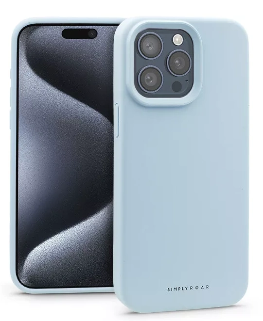 Apple iPhone 15 Pro szilikon hátlap - Roar Cloud Skin - kék