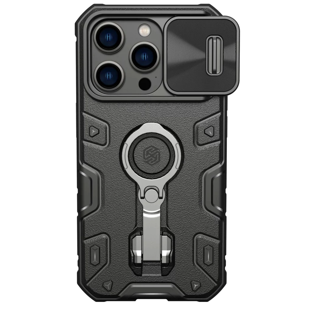 Nillkin CamShield Armor PRO mágneses kemény tok Apple iPhone 14 Pro készülékhez fekete