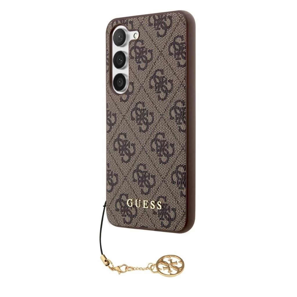 Guess 4G Charm tok Samsung Galaxy S23 készülékhez barna