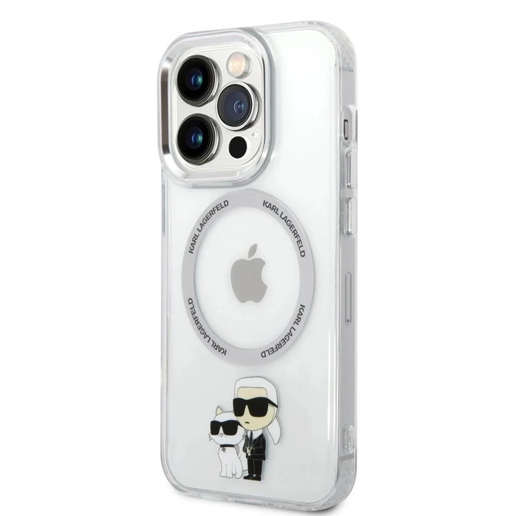 Karl Lagerfeld IML Karl and Choupette MagSafe tok iPhone 13 Pro készülékhez átlátszó