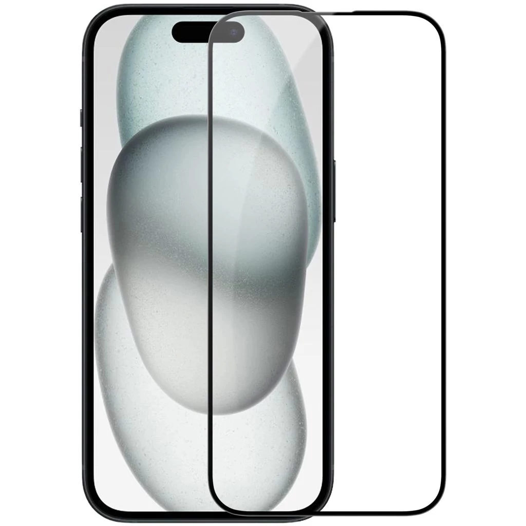Nillkin edzett üveg kijelzővédő 2.5D CP+ PRO Apple iPhone 15 készülékhez fekete