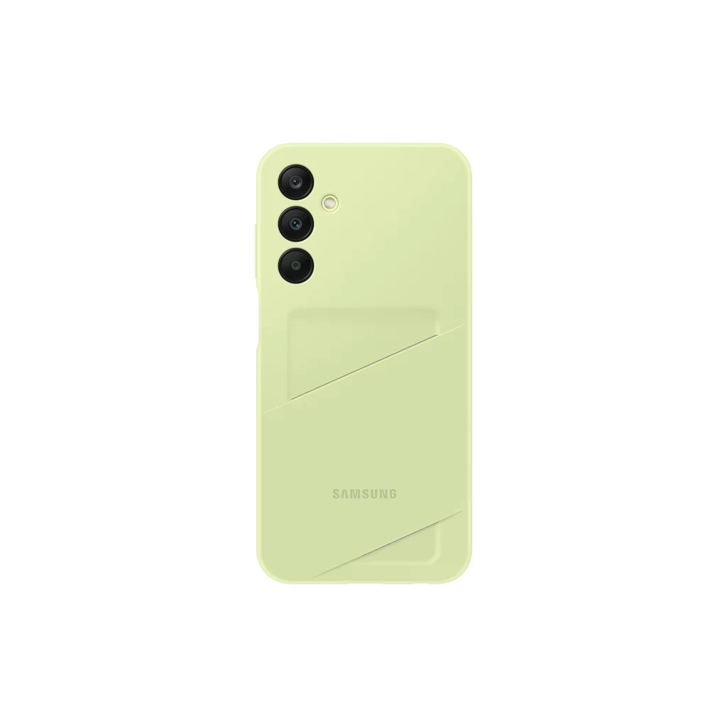 EF-OA256TME Samsung kártyafoglalat tok Galaxy A25 5G készülékhez lime-zöld