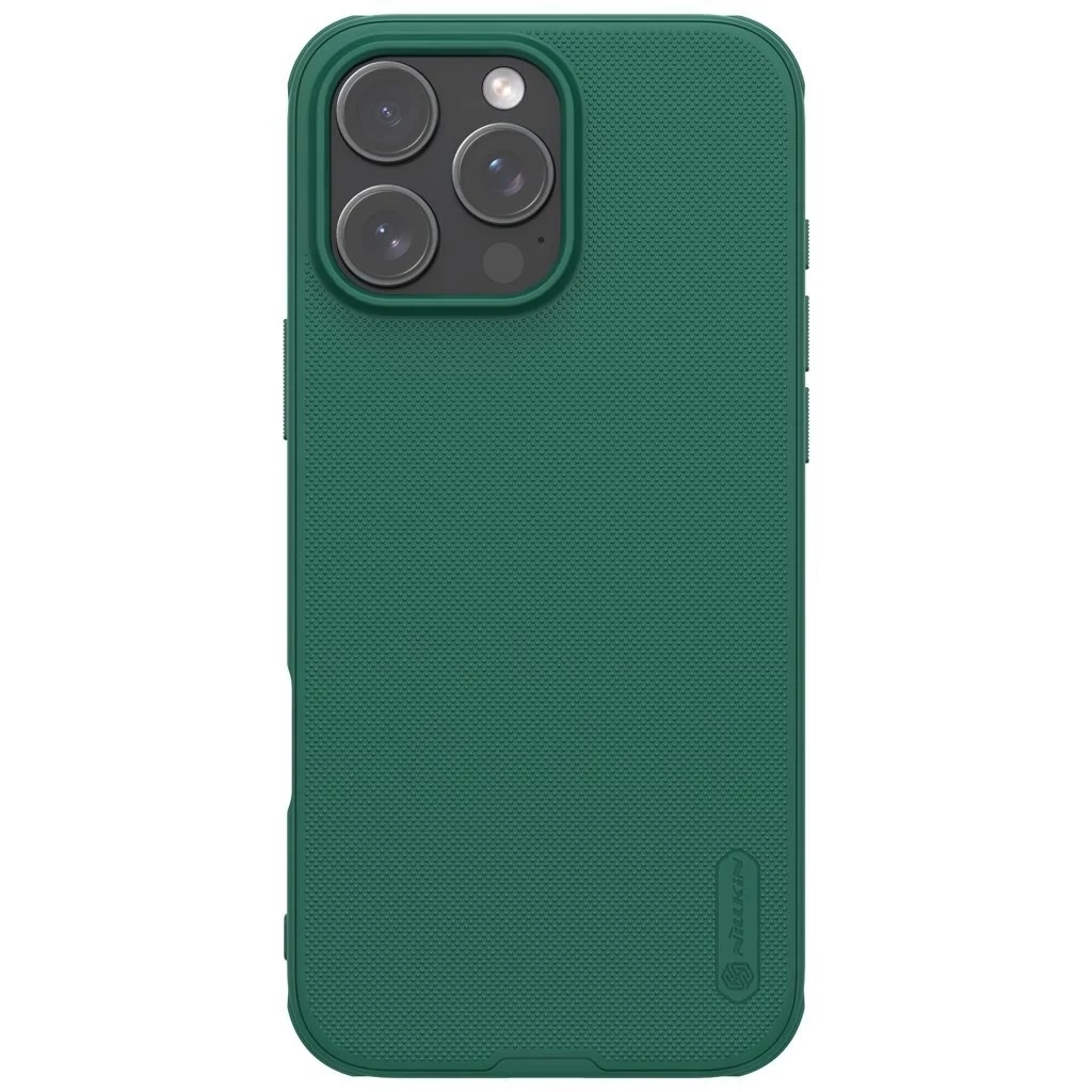 Nillkin Super Frosted PRO hátlap tok Apple iPhone 16 Pro készülékhez sötét zöld