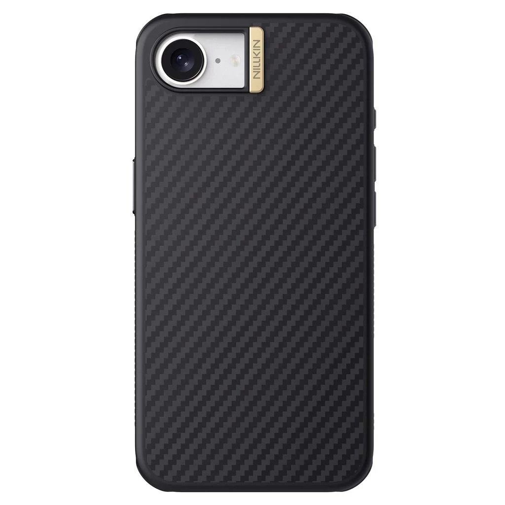 Nillkin Synthetic Fiber PRO Magnetic kemény tok Apple iPhone 16e készülékhez arany