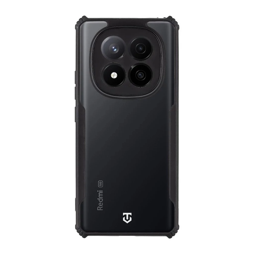 Tactical Quantum Stealth tok Xiaomi Redmi Note 14 Pro+ 5G készülékhez, átlátszó/fekete