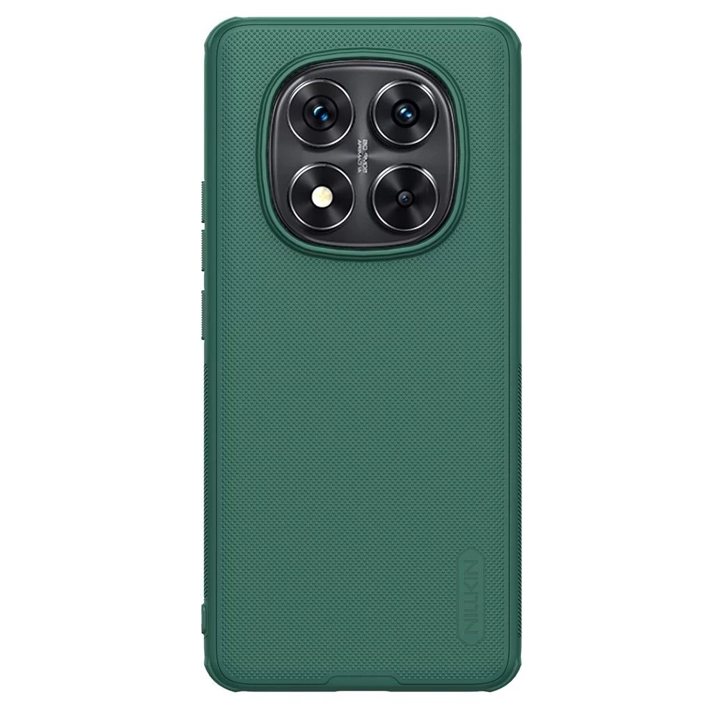 Nillkin Super Frosted PRO hátsó tok Xiaomi Redmi Note 14 Pro+ 5G készülékhez sötét zöld