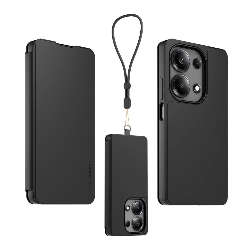 Made for Xiaomi tok nyaklánccal Xiaomi Redmi Note 13 Pro 4G készülékhez fekete