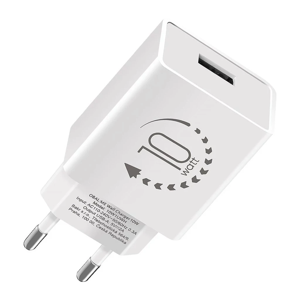OBAL:ME fali töltő USB-A 10W fehér