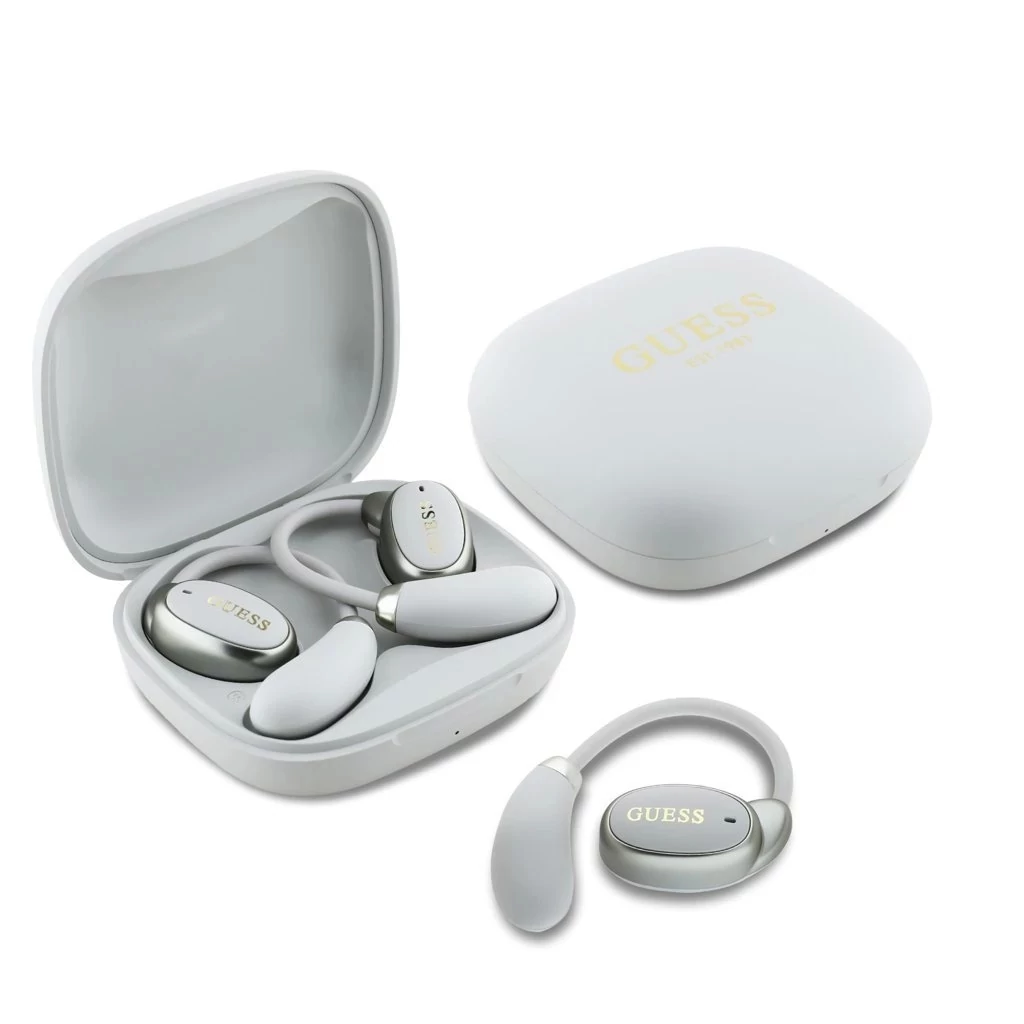Guess Satin Classic Logo OWS vezeték nélküli fülhallgatók bézs