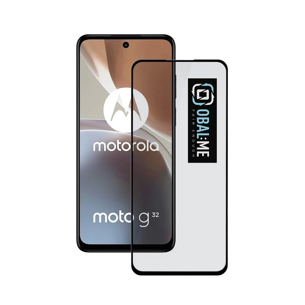 OBAL:ME 5D üveg kijelzővédő a Motorola G32 készülékhez fekete