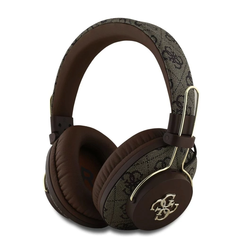 Guess PU 4G Metal Logo ENC vezeték nélküli fejhallgató barna