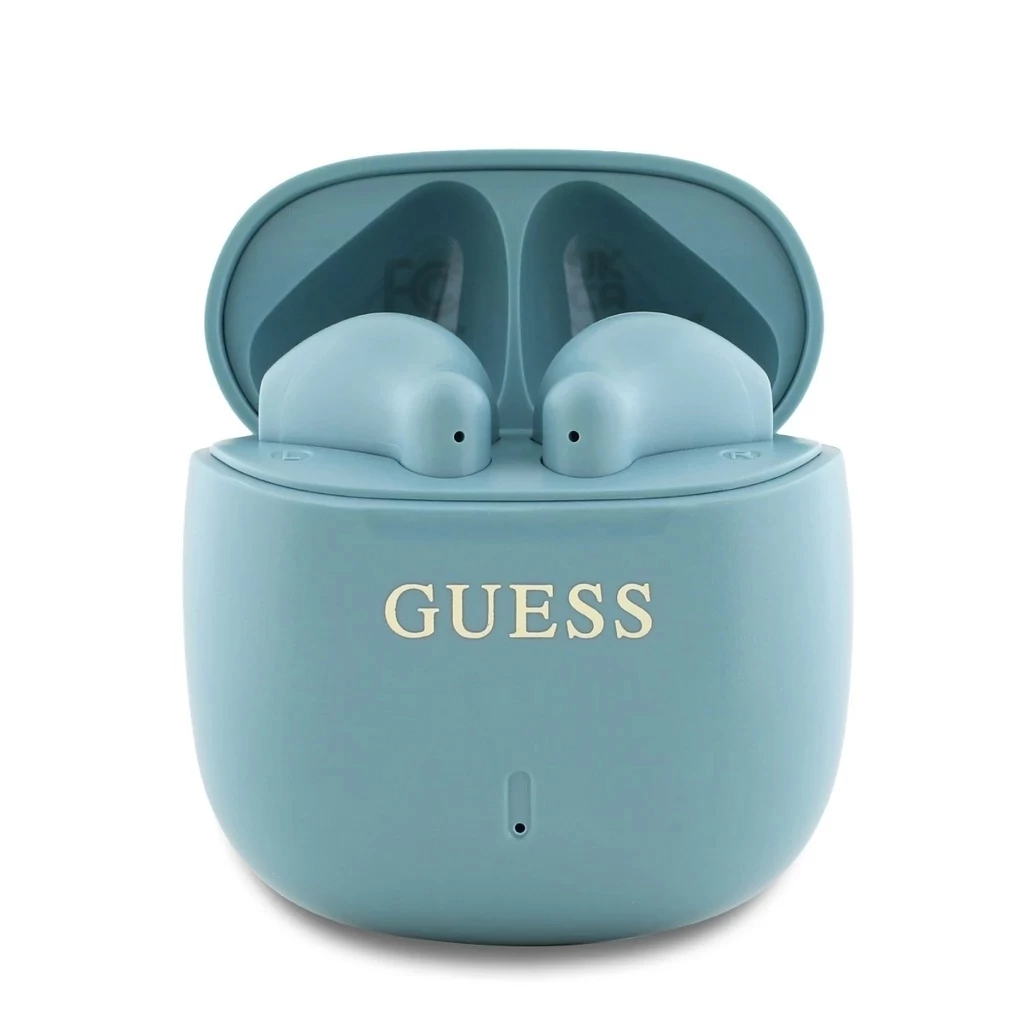 Guess Printed Classic Logo TWS vezeték nélküli fülhallgatók türkiz