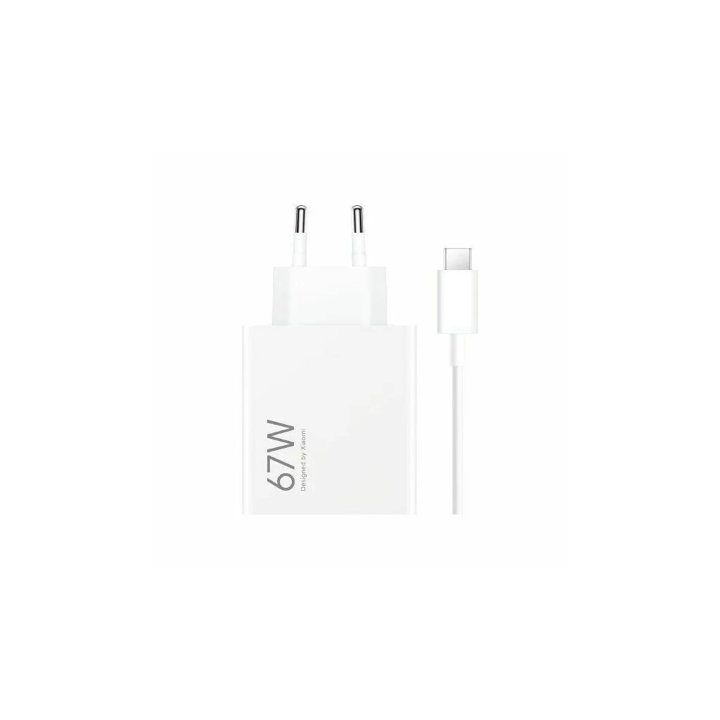 Xiaomi BHR6035 (MDY-12-EH) USB-A 67W utazó töltő + adatkábel USB-C 6.2A fehér