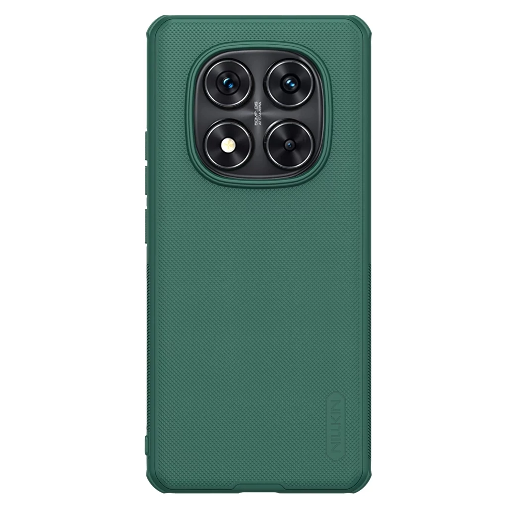 Nillkin Super Frosted PRO hátlapi tok Xiaomi Redmi Note 14 Pro 5G/Poco X7 5G készülékhez sötét zöld